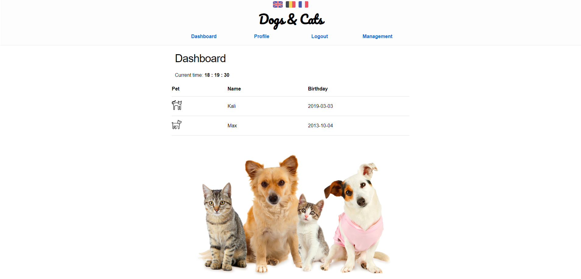 Startpagina van Dogs & Cats